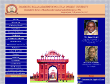 Tablet Screenshot of jrrsanskrituniversity.ac.in